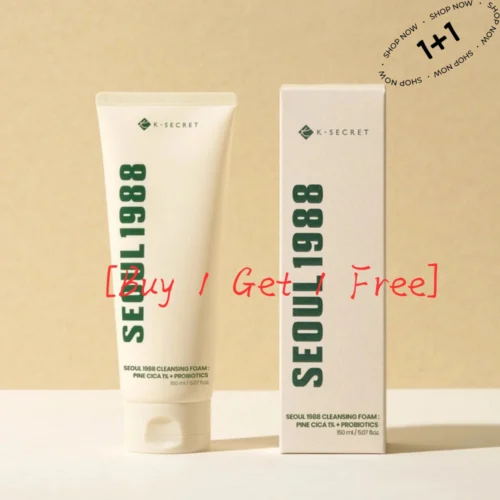 [Buy 1 Get 1 Free]𝙨𝙚𝙤𝙪𝙡1988 Cleansing Foam – Pine Cica + Probiotics